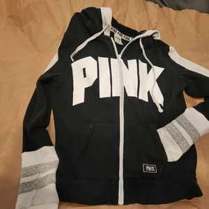 Pink full zip hoodie